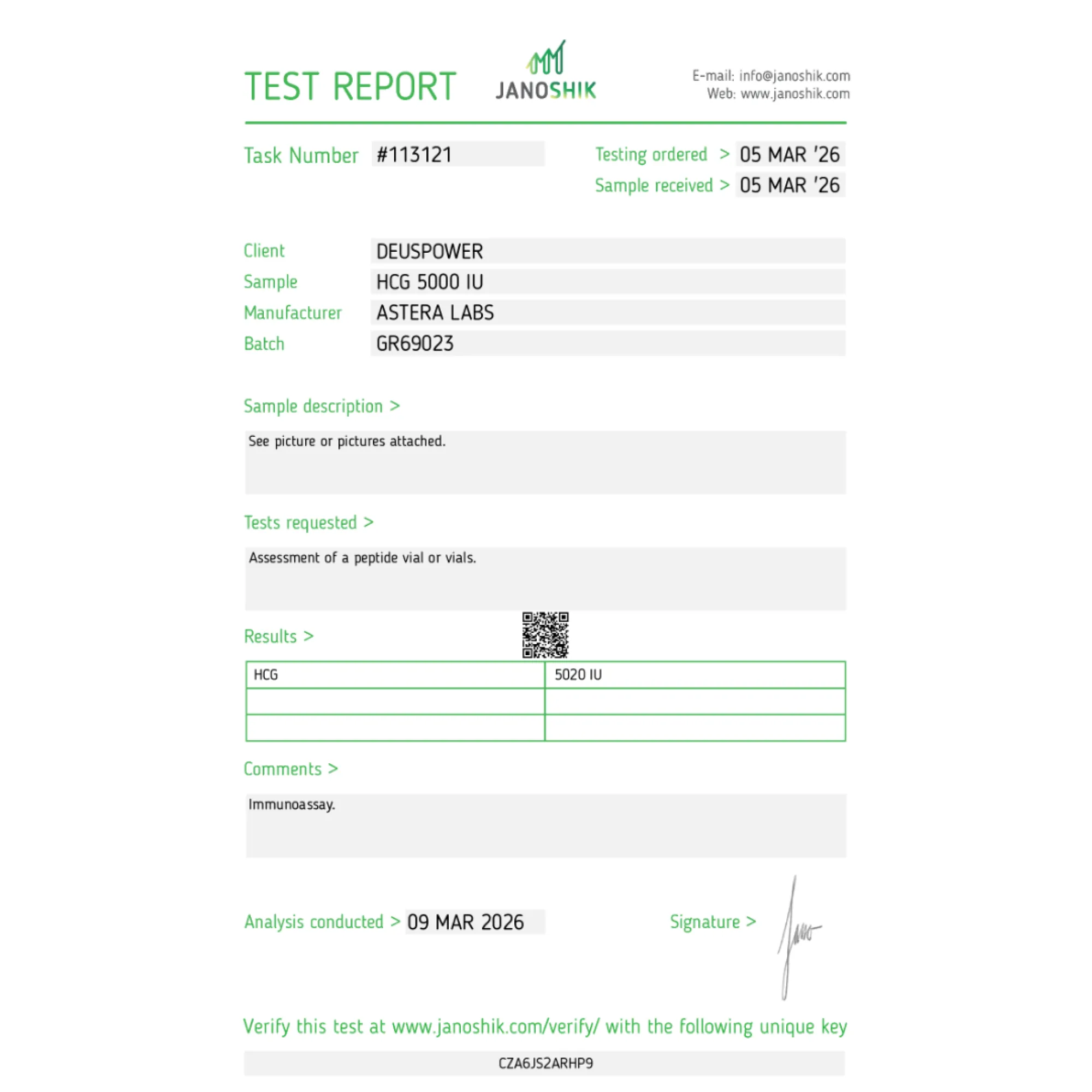 HCG (Human Chorionic Gonadotropin), Astera Labs, Buy Steroids Online - www.deuspowershop.net