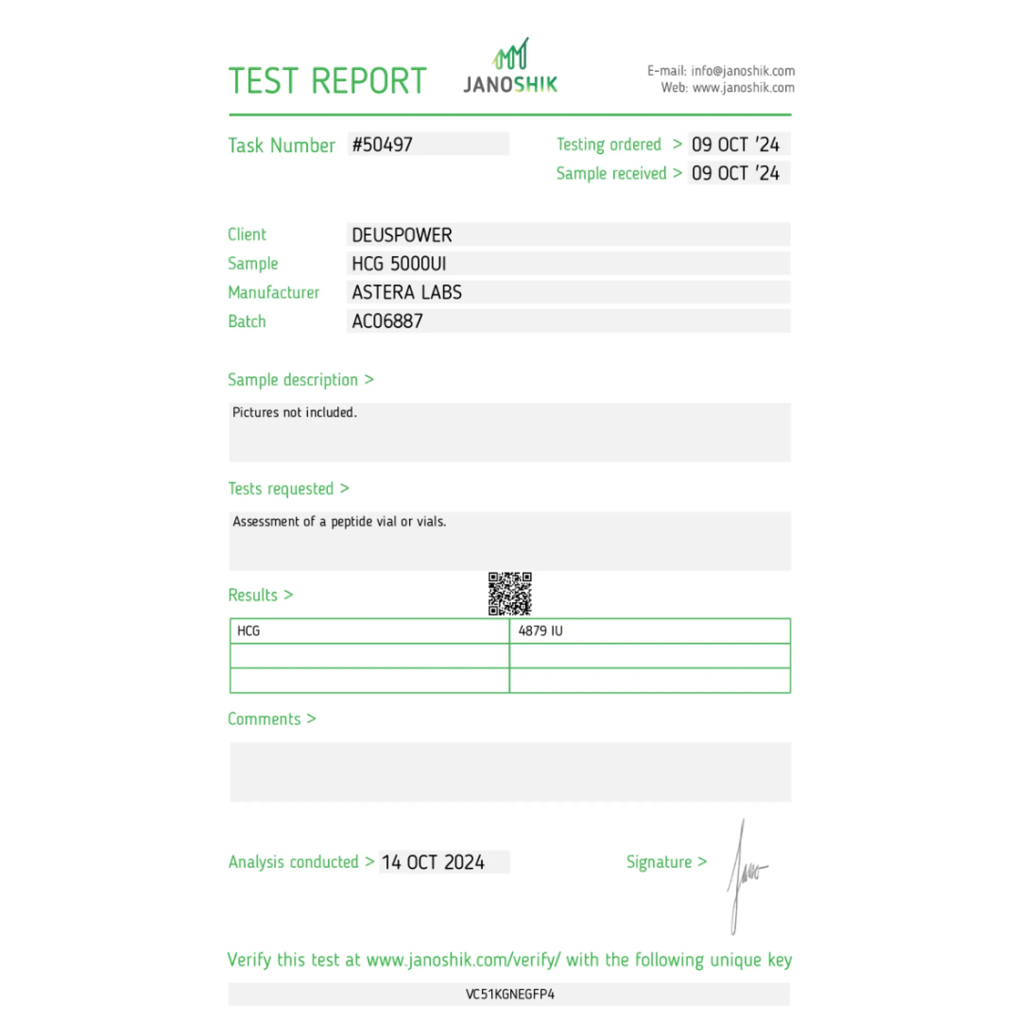 HCG (Human Chorionic Gonadotropin), Astera Labs, Buy Steroids Online - www.deuspowershop.net