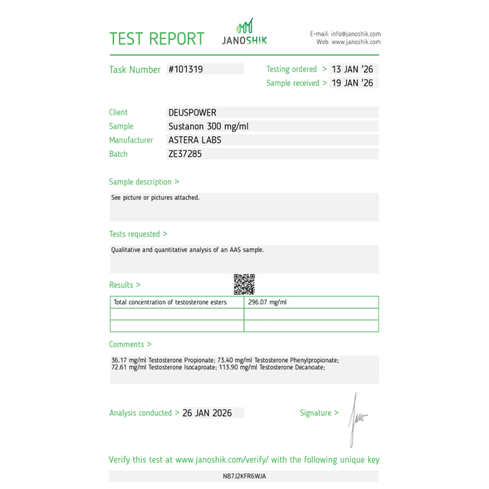 Sustanon 300 mg, Astera Labs, compre esteroides en línea - www.deuspowershop.net