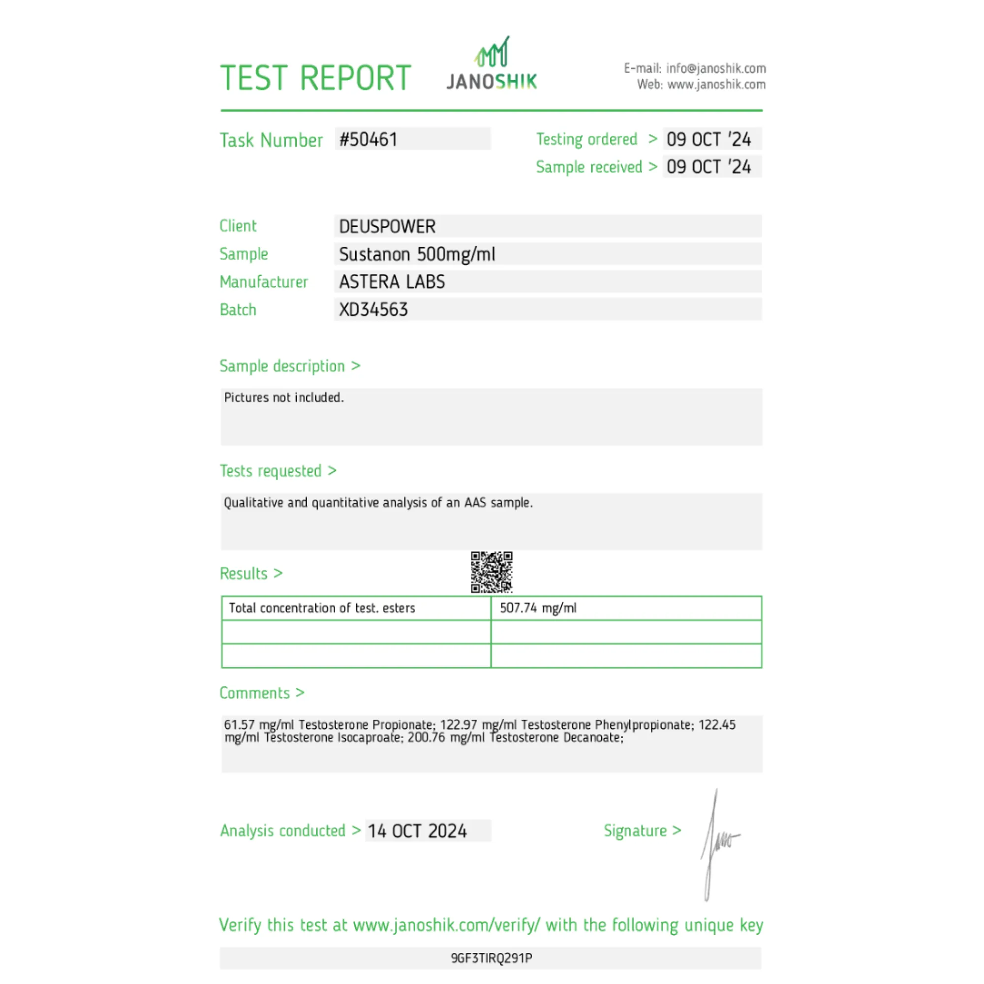 Sustanon 500 mg, Astera Labs, compre esteroides en línea - www.deuspowershop.net