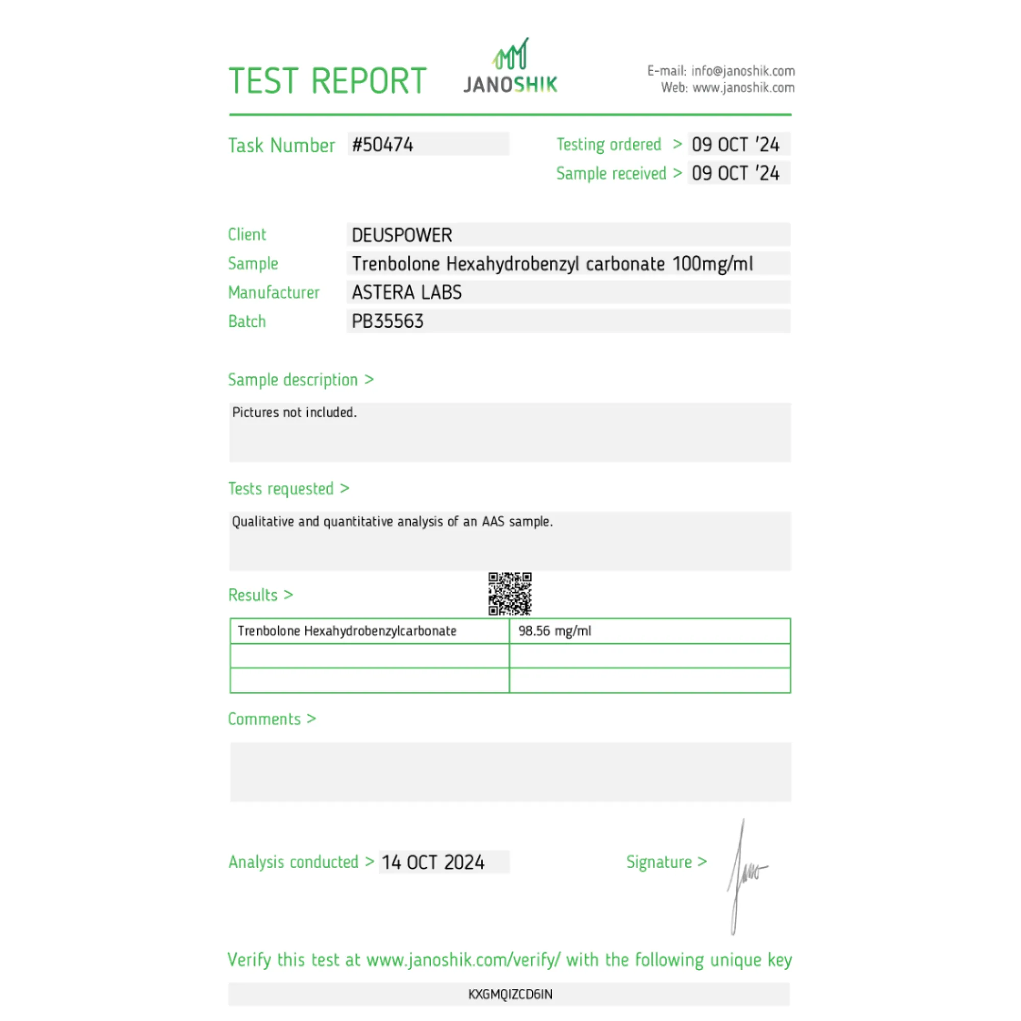 Hexahidrobencilcarbonato de trembolona, ​​Astera Labs, compre esteroides en línea - www.deuspowershop.net