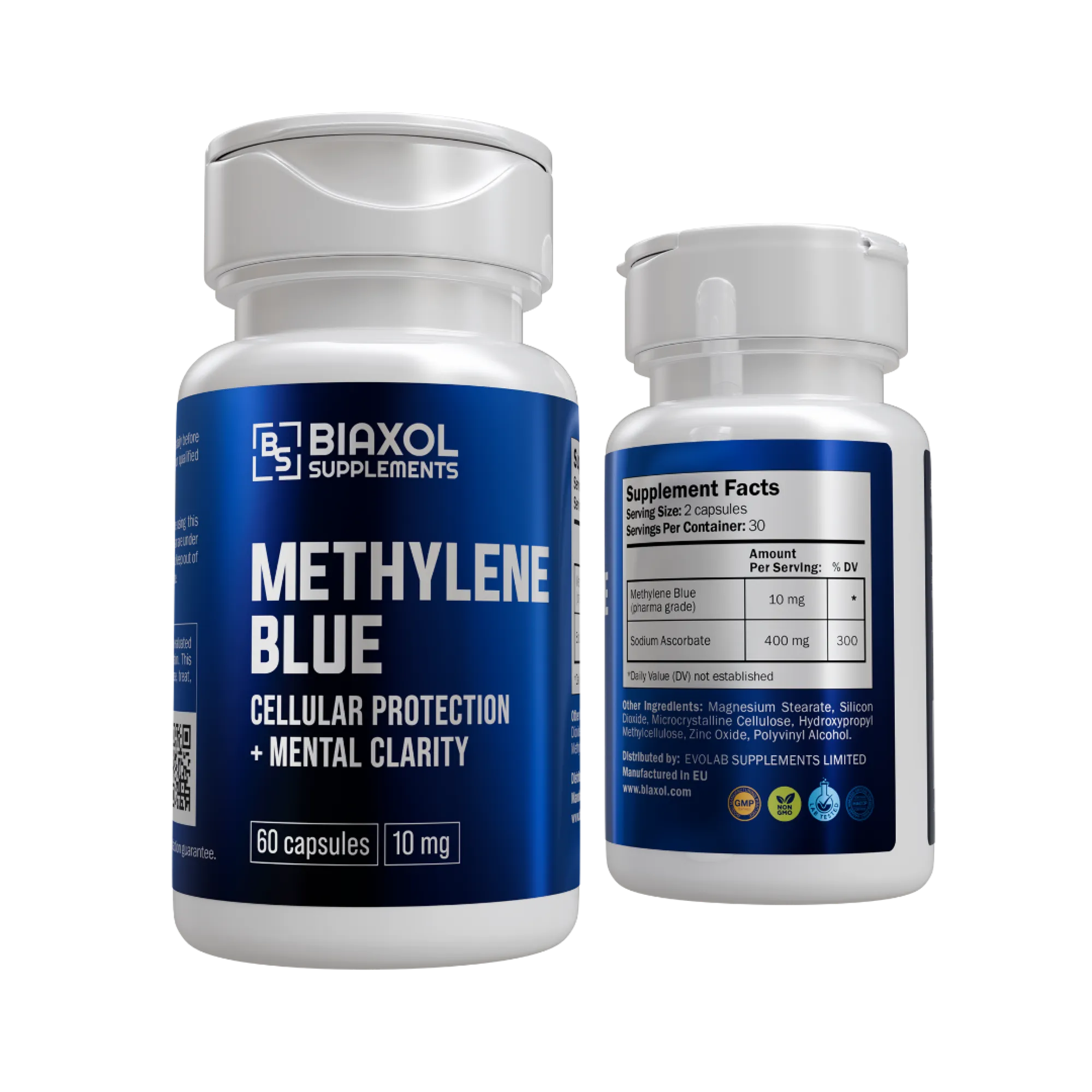Methyleenblauw Capsules, Cellulaire Bescherming & Mentale Helderheid, Online Kopen - www.deuspowershop.net