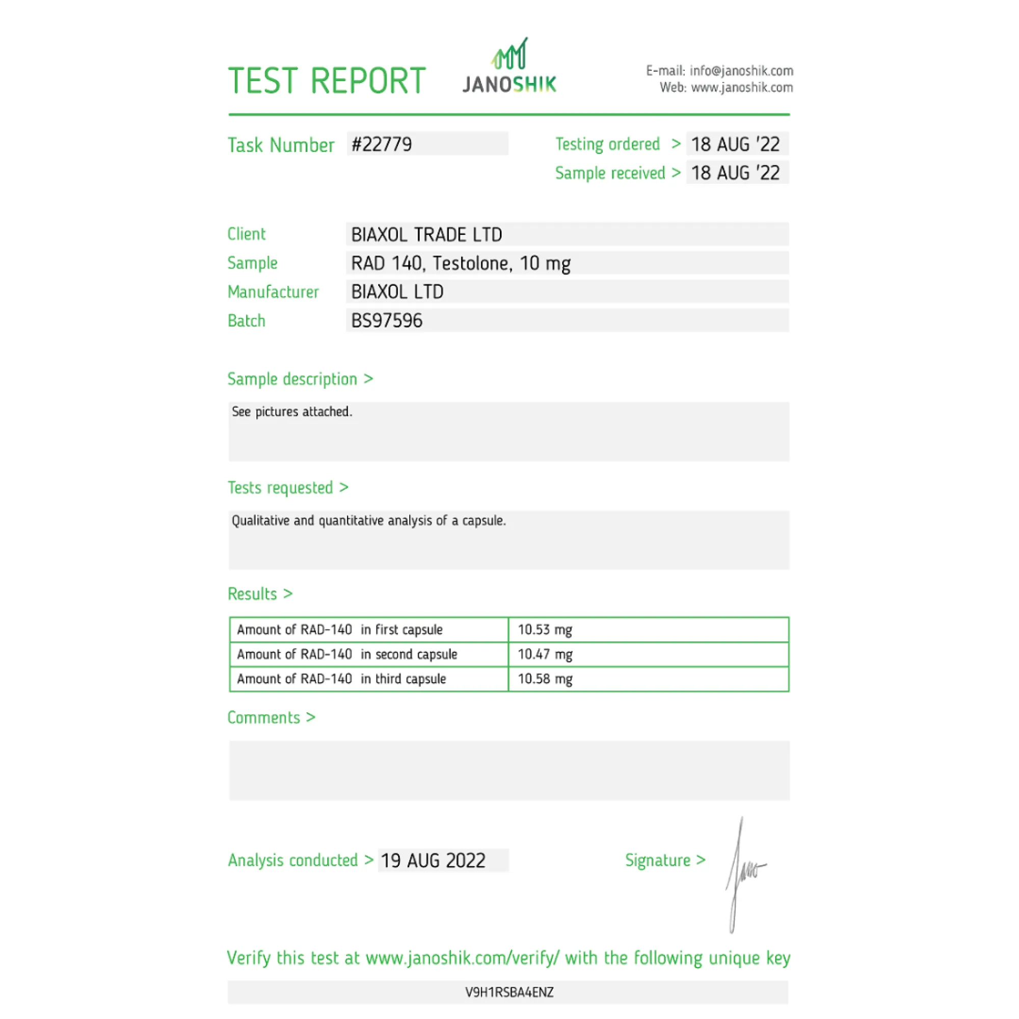 TESTOLON (RAD140), Biaxol, Kaufen Sie Steroide Online - www.deuspowershop.net
