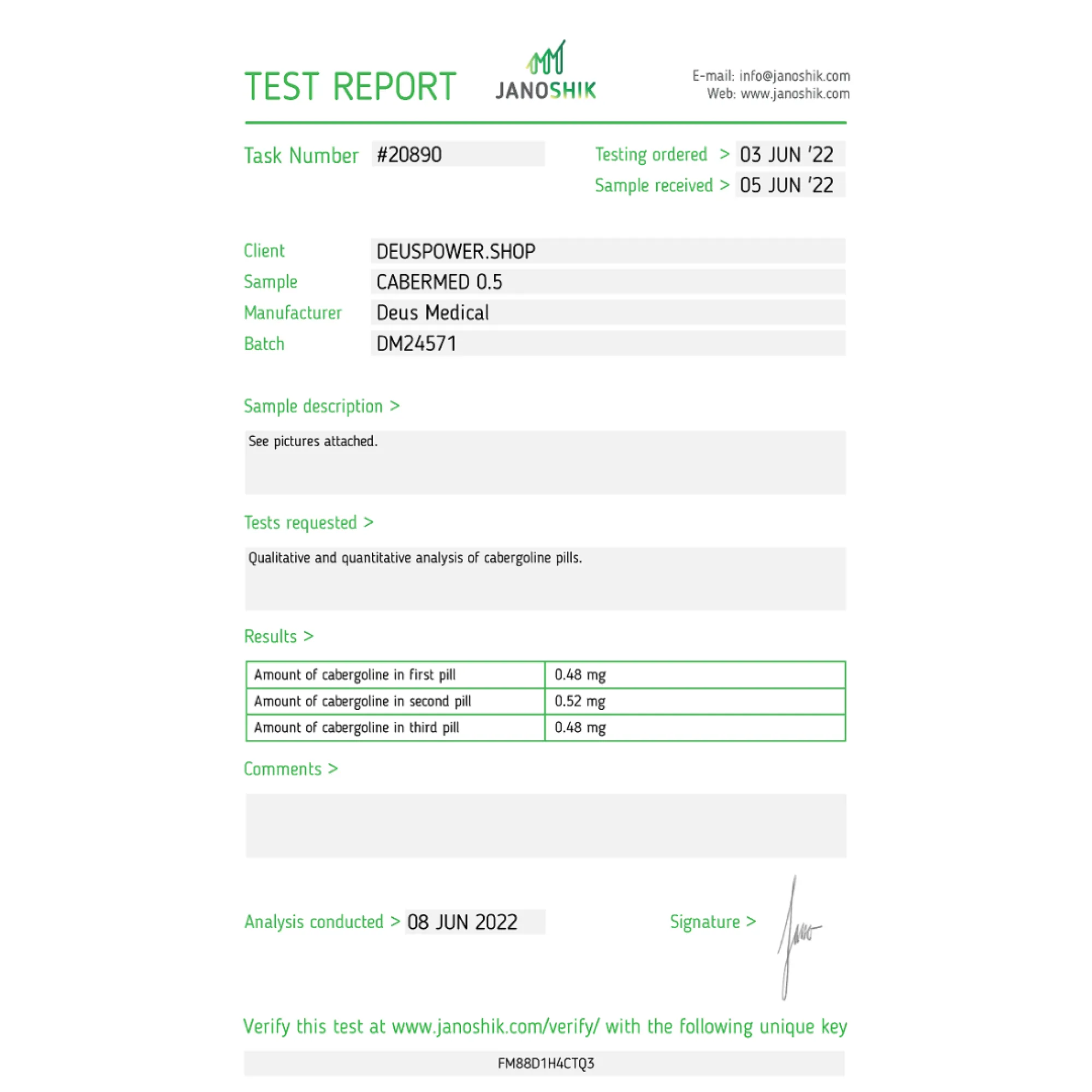 CABERMED 0.5 (Cabergolin), Deus Medical, Kaufen Sie Steroide Online - www.deuspowershop.net