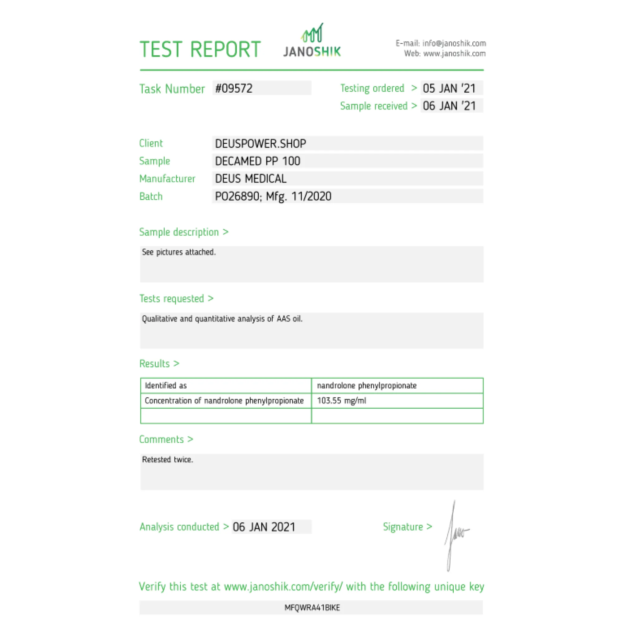 DECAMED PP 100 (Nandrolone Phenylpropionate), Deus Medical, Buy Steroids Online - www.deuspowershop.net