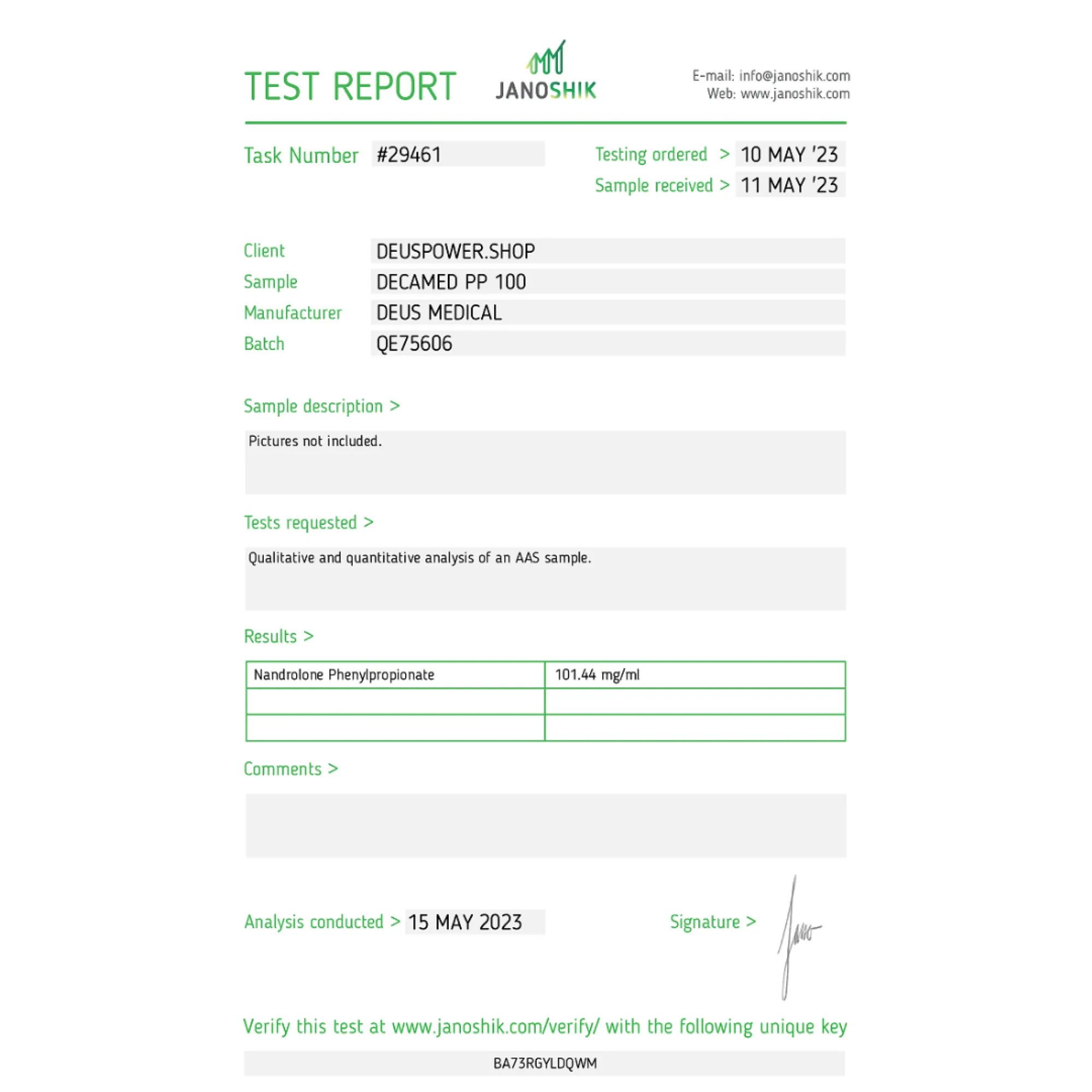 DECAMED PP 100 (Nandrolone Phenylpropionate), Deus Medical, Buy Steroids Online - www.deuspowershop.net