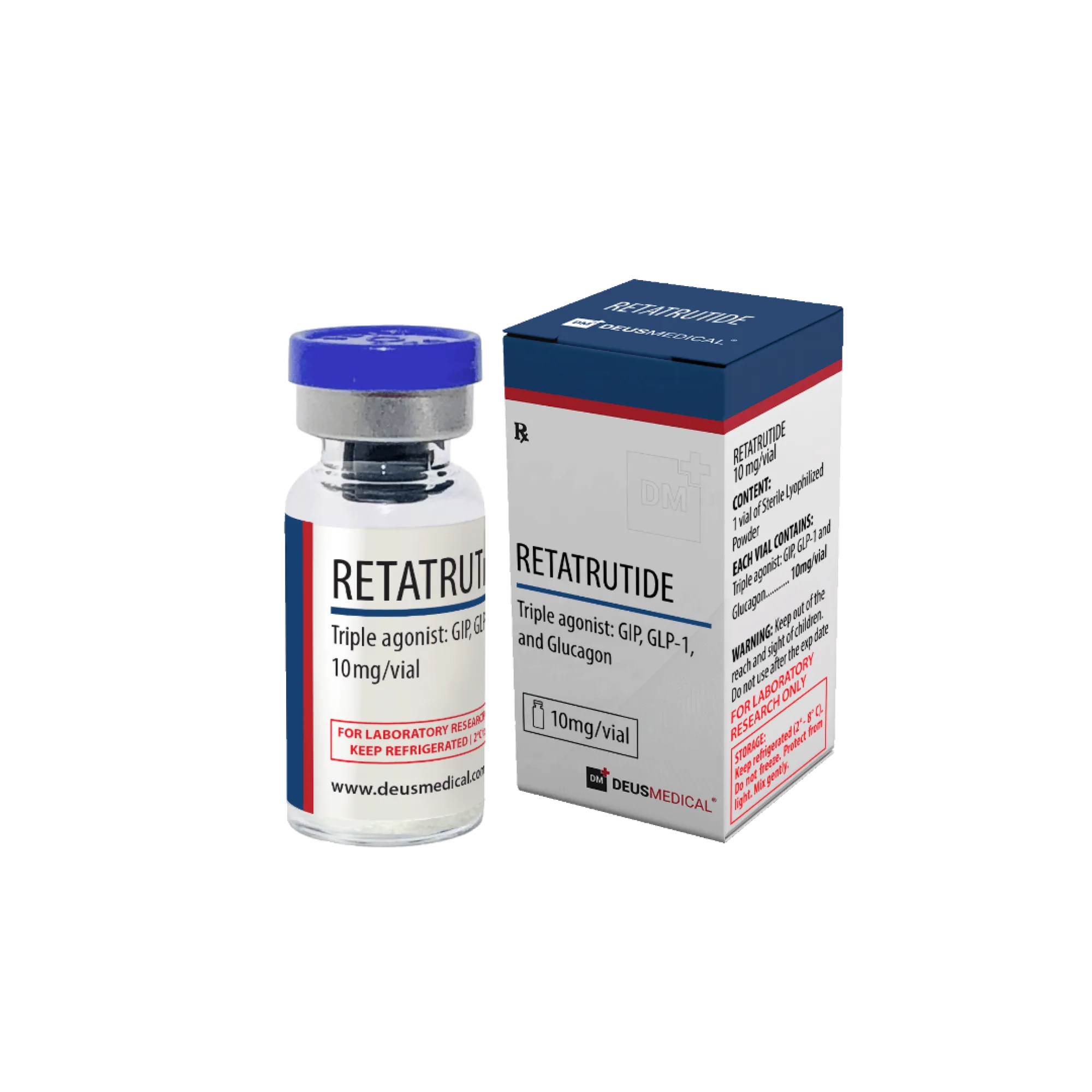RETATRUTIDE 10mg (GLP-1, GIP & Glukagon Dreifacher Rezeptor-Agonist), Deus Medical, Peptide online kaufen – www.deuspowershop.net