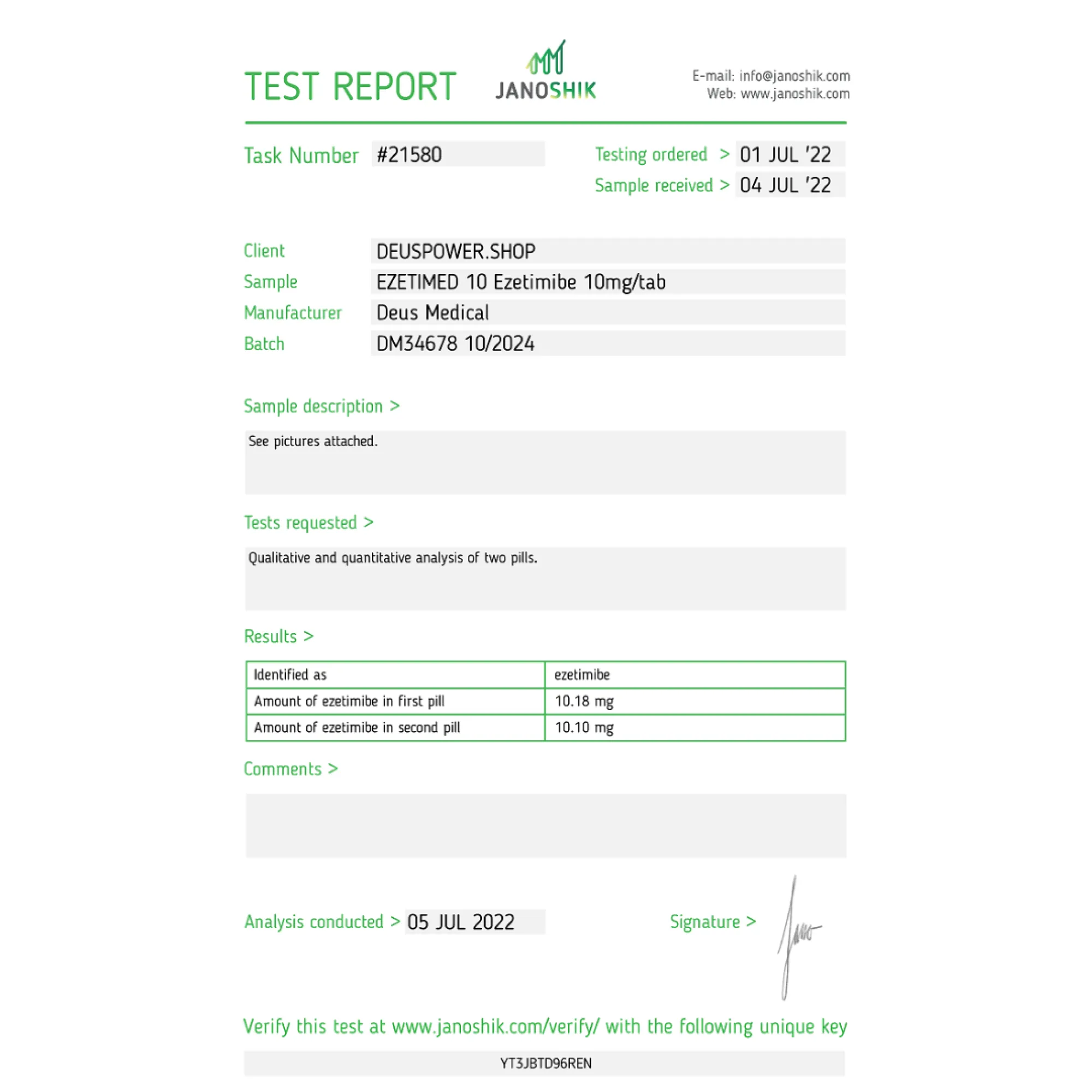 EZETIMED 10 (Ezetimibe), Deus Medical, Buy Steroids Online - www.deuspowershop.net
