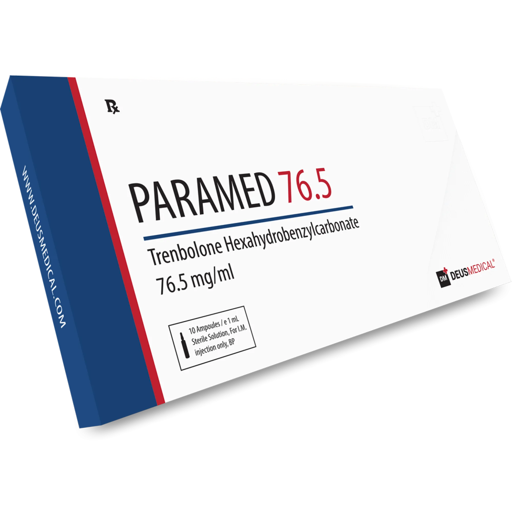 PARAMED 76.5 (Trenbolone Hexahydrobenzylcarbonate), Deus Medical, Buy Steroids Online - www.deuspowershop.net