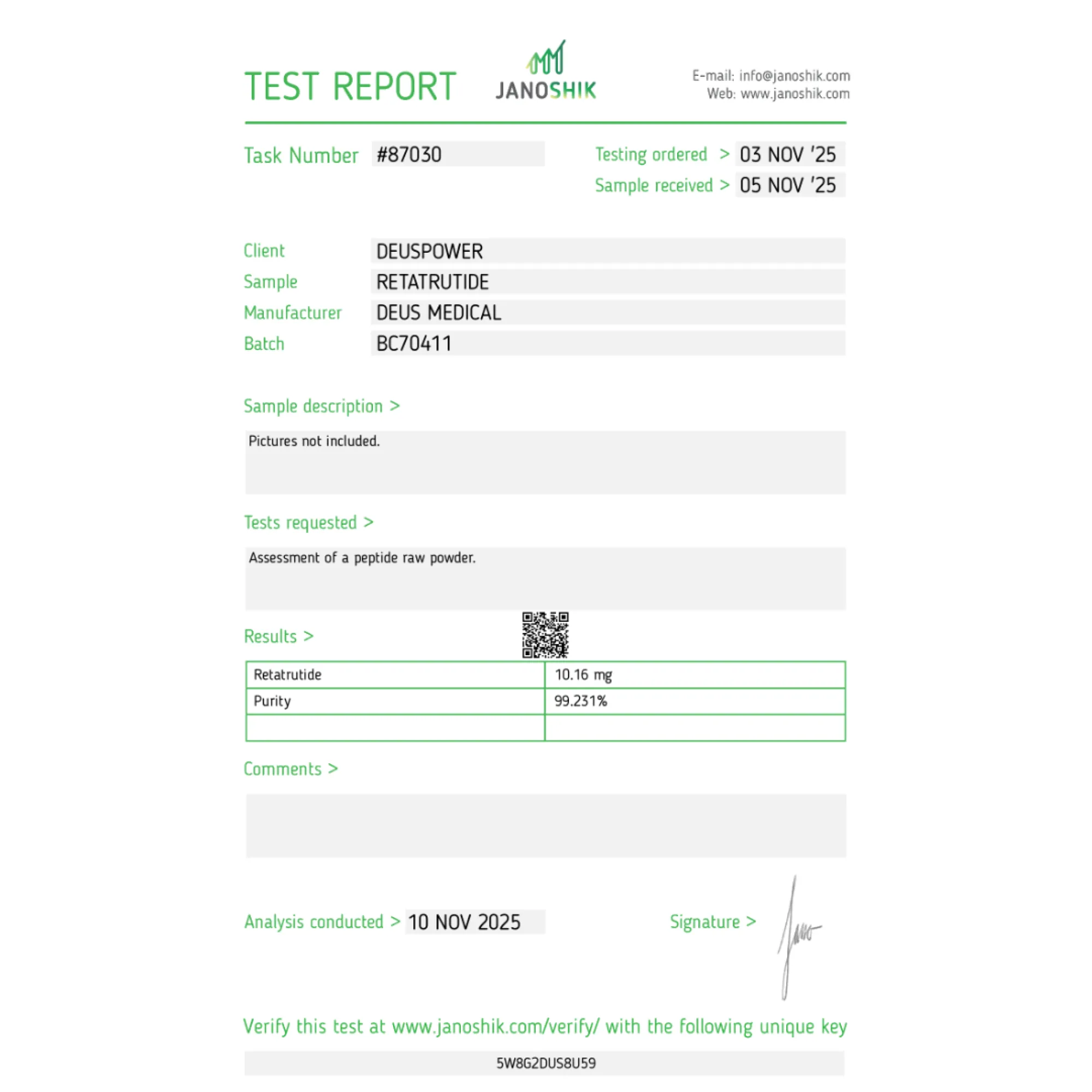 RETATRUTIDE 10mg (GLP-1, GIP & Glukagon Dreifacher Rezeptor-Agonist), Deus Medical, Peptide online kaufen – www.deuspowershop.net