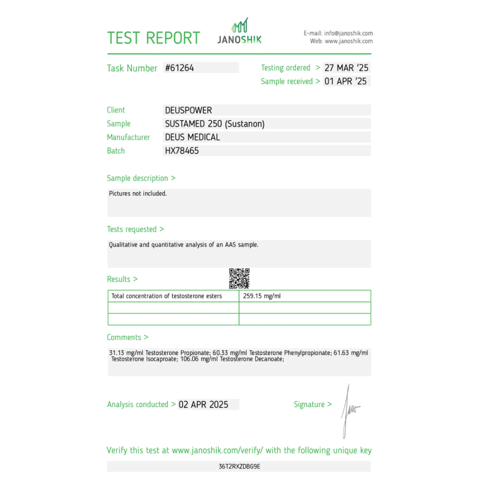 SUSTAMED 250 (Sustanon), Deus Medical, Buy Steroids Online - www.deuspowershop.net