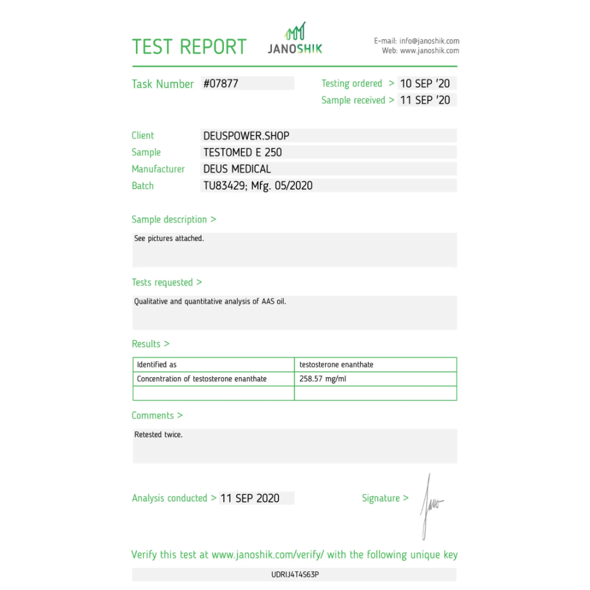TESTOMED E 250 (Testosteron Enantat), Deus Medical, Kaufen Sie Steroide Online - www.deuspowershop.net
