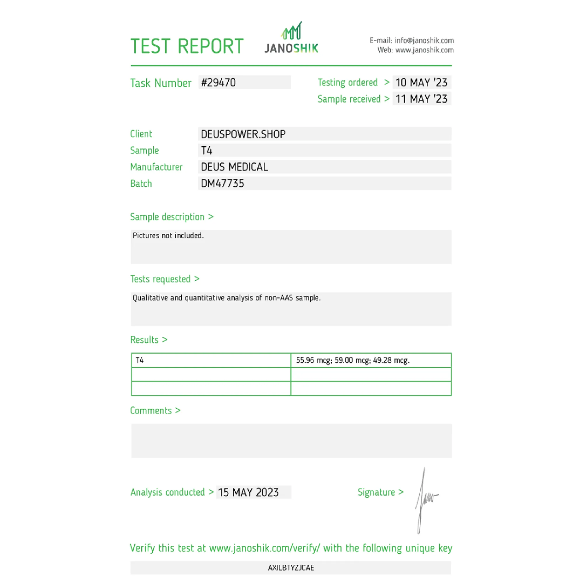 THYROMED 50 (Levothyroxine Sodium (T4)), Deus Medical, Buy Steroids Online - www.deuspowershop.net