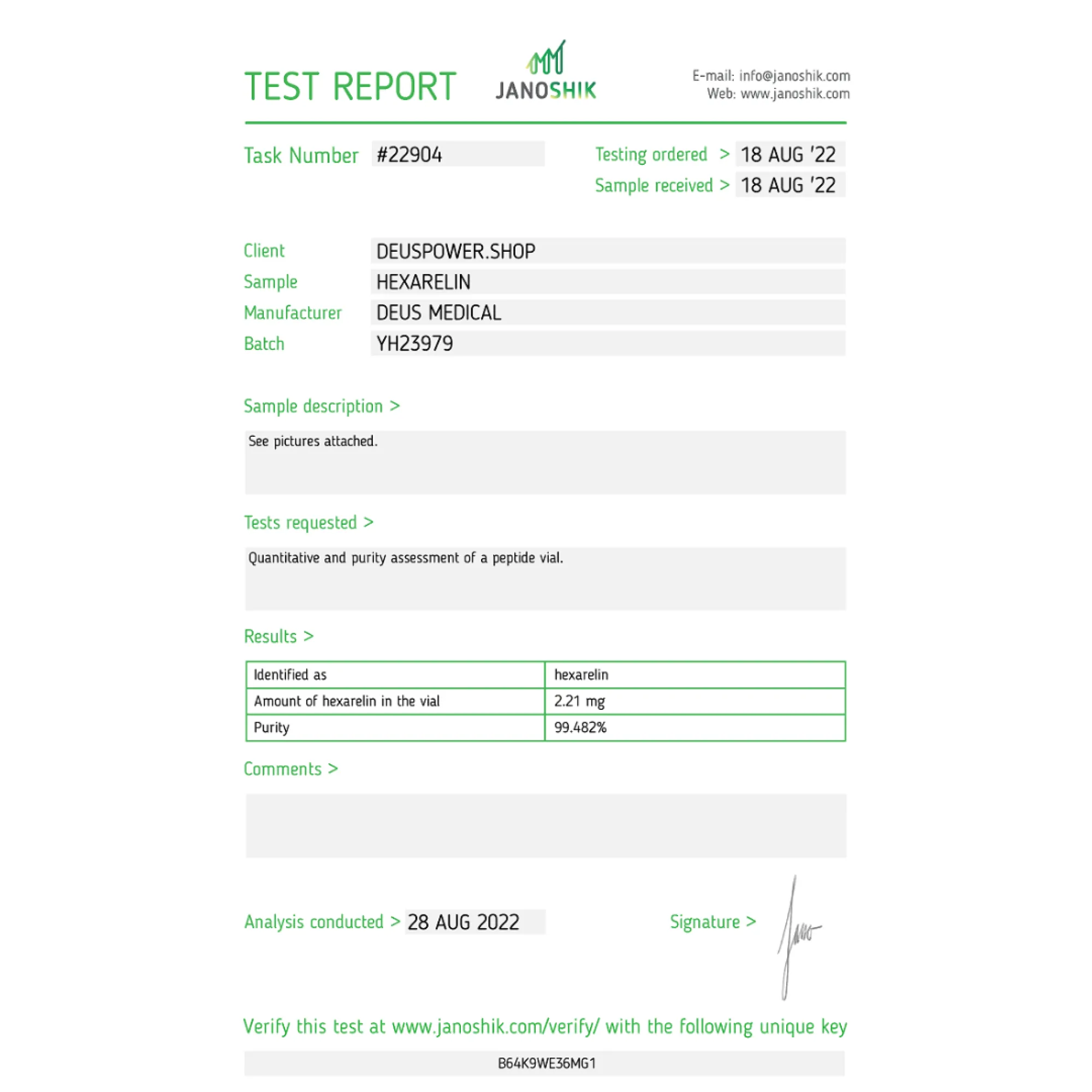 HEXARELIN (Growth Hormone-Releasing Peptide), Deus Medical, koop steroïden online - www.deuspowershop.net