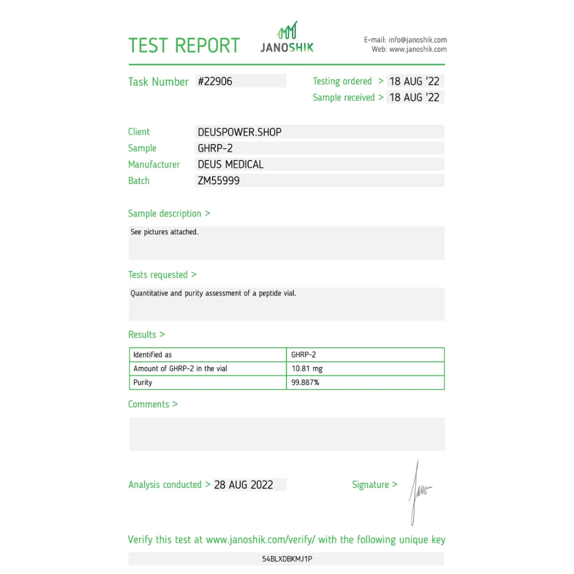 GHRP-2 (Growth Hormone-Releasing Peptide 2), Deus Medical, Buy Steroids Online - www.deuspowershop.net