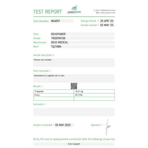 TIRZEPATIDE (GIP and GLP-1 Receptor agonist)