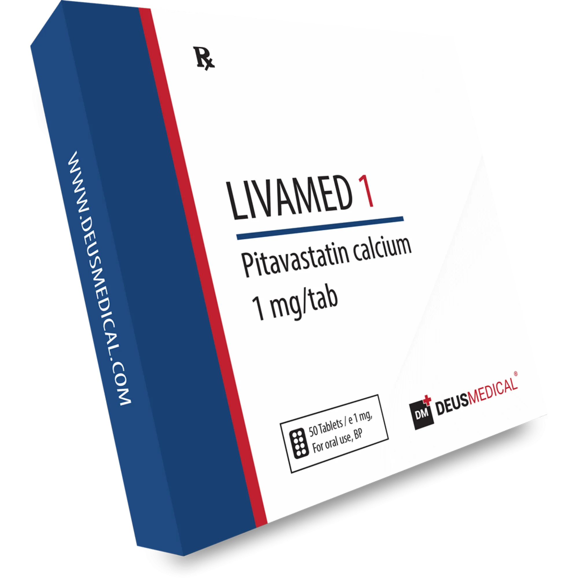 Livamed 1 Pitavastatin Calcium 1mg oral tablets by DeusPower Shop