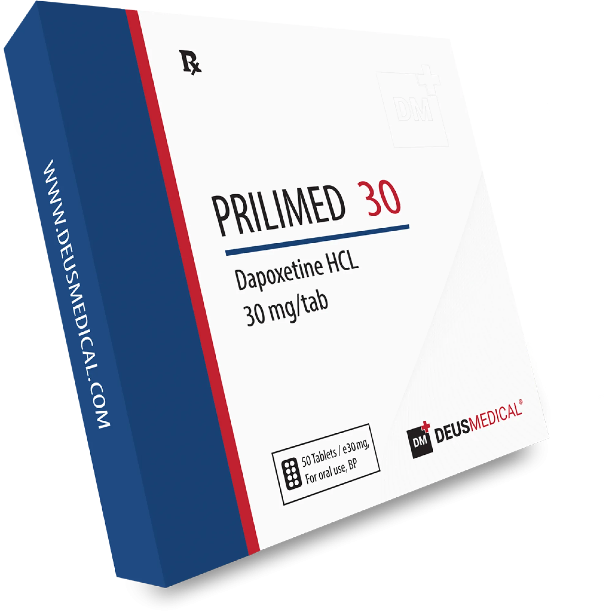 PRILIMED 30 (Dapoxetine HCL), Deus Medical, Buy Steroids Online - www.deuspowershop.net